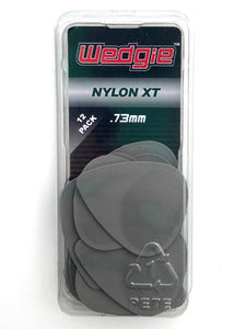 Nylon XT Guitar Picks .73mm Grey, Textured, 12 Pack