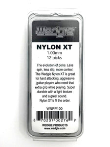 Nylon XT Guitar Picks 1.0mm Black, Textured, 12 Pack