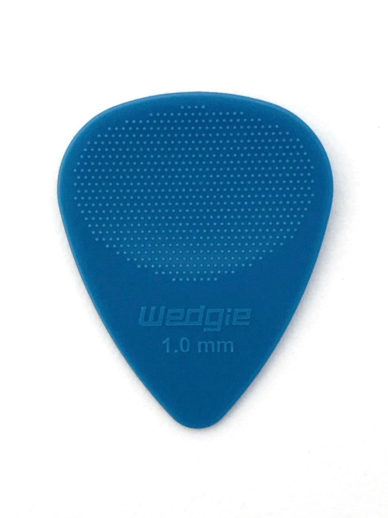 Delrin XT Guitar Picks 1.0mm Blue, Textured, 12 Pack