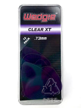 Load image into Gallery viewer, Clear XT Guitar Picks .73mm Purple, Textured, 12 Pack
