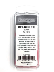 Delrin EX Guitar Picks .50mm Red, 12 Pack