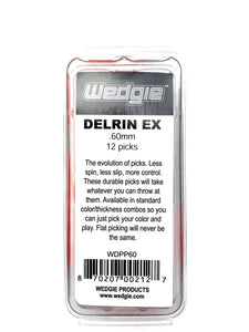 Delrin EX Guitar Picks .60mm Orange, 12 Pack