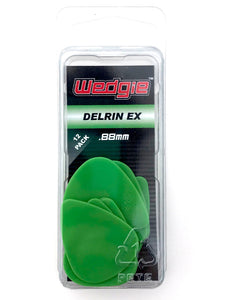 Delrin EX Guitar Picks .88mm Green, 12 Pack