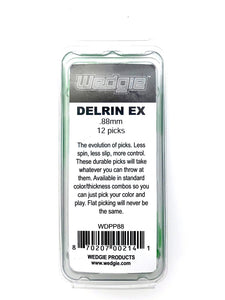 Delrin EX Guitar Picks .88mm Green, 12 Pack