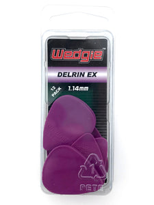 Delrin EX Guitar Picks 1.14mm Purple, 12 Pack