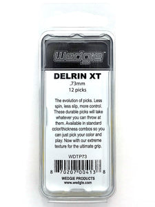 Delrin XT Guitar Picks .73mm Yellow, Textured, 12 Pack