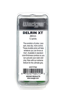 Delrin XT Guitar Picks .88mm Green, Textured, 12 Pack