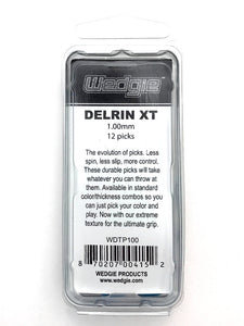 Delrin XT Guitar Picks 1.0mm Blue, Textured, 12 Pack
