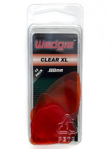 Clear XL Guitar Picks .88mm Orange, 12 Pack