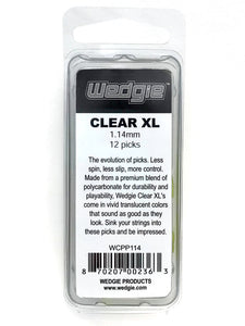 Clear XL Guitar Picks 1.14mm Yellow, 12 Pack