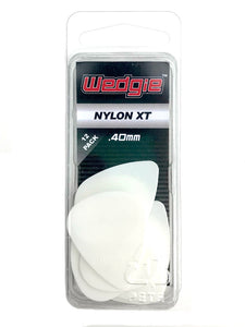 Nylon XT Guitar Picks .40mm White, Textured, 12 Pack