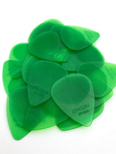 Load image into Gallery viewer, Clear XT Guitar Picks .60mm Green, Textured, 12 Pack
