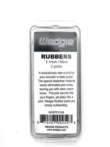 Rubber Guitar Picks 3.1mm Medium, 3 Pack