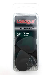 Rubber Guitar Picks 3.1mm Hard Dark Grey, 3 Pack
