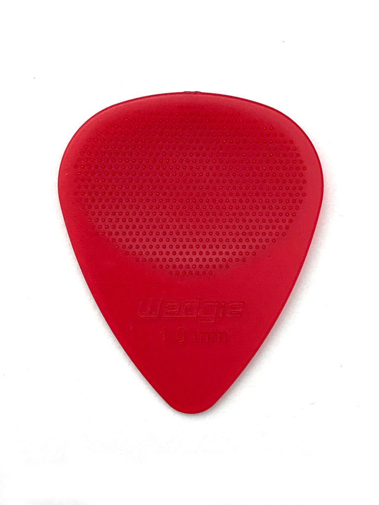 Clear XT Guitar Picks 1.0mm Red, Textured, 12 Pack