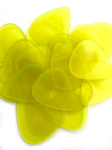 Clear XL Guitar Picks 1.14mm Yellow, 12 Pack