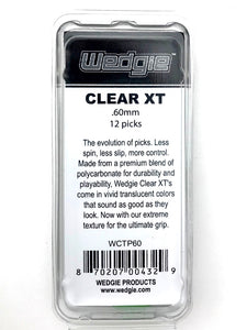 Clear XT Guitar Picks .60mm Green, Textured, 12 Pack