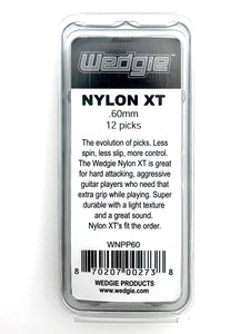 Nylon XT Guitar Picks .60mm Light Grey, Textured, 12 Pack